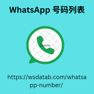 WhatsApp 号码列表