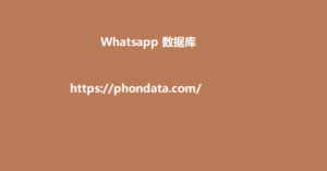 Whatsapp 数据库